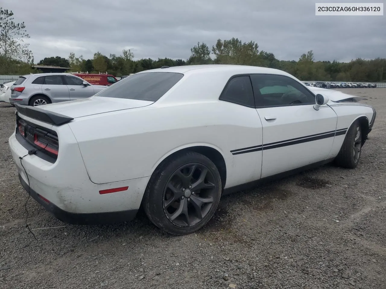 2016 Dodge Challenger Sxt VIN: 2C3CDZAG6GH336120 Lot: 72305334