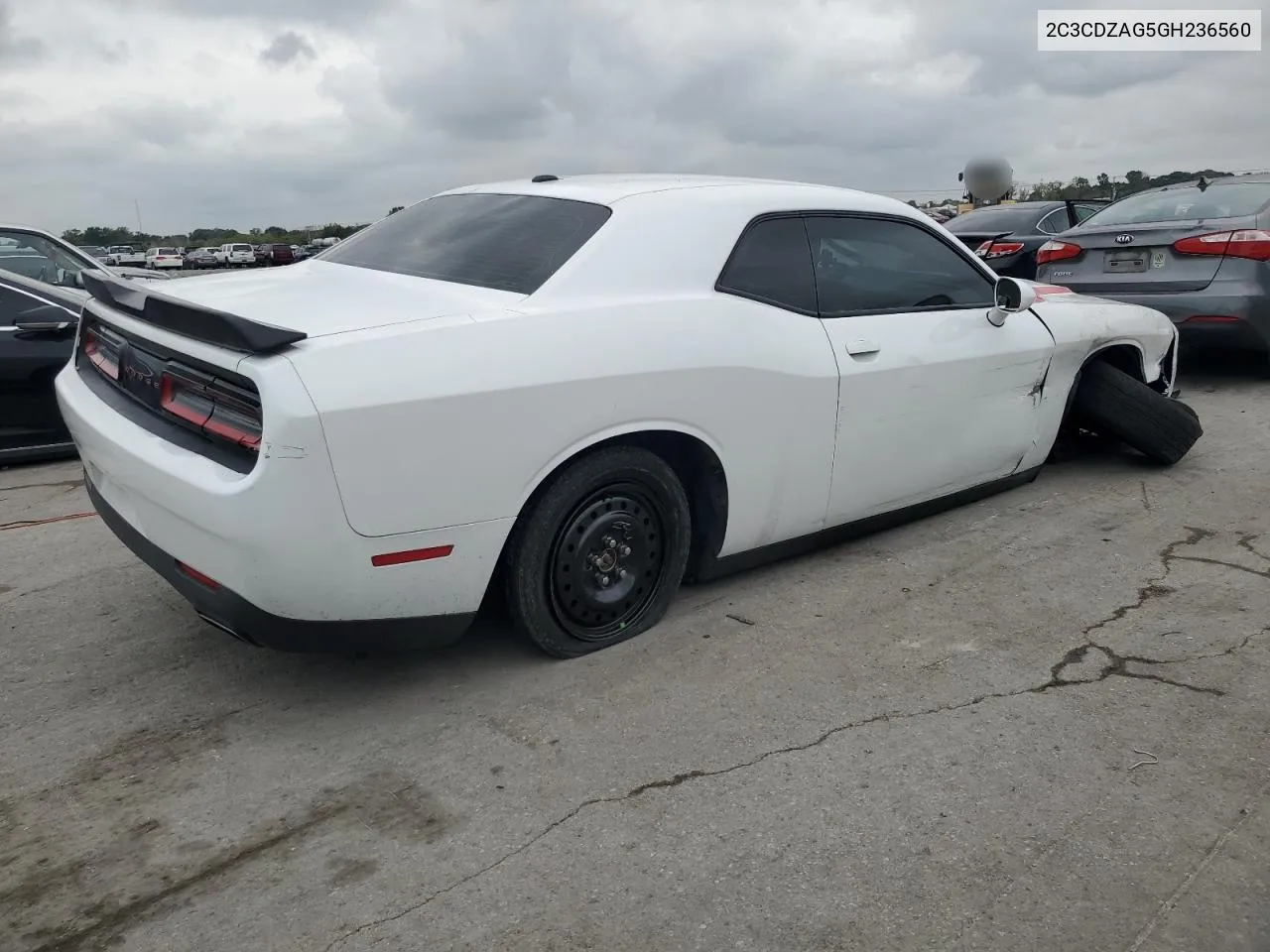 2016 Dodge Challenger Sxt VIN: 2C3CDZAG5GH236560 Lot: 72404294