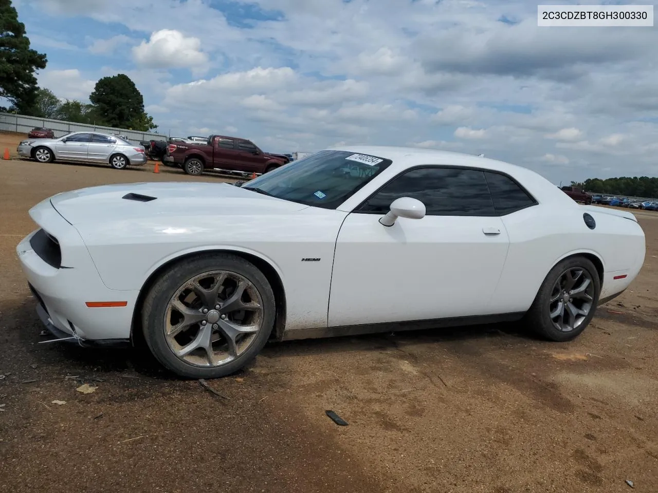 2016 Dodge Challenger R/T VIN: 2C3CDZBT8GH300330 Lot: 72405354