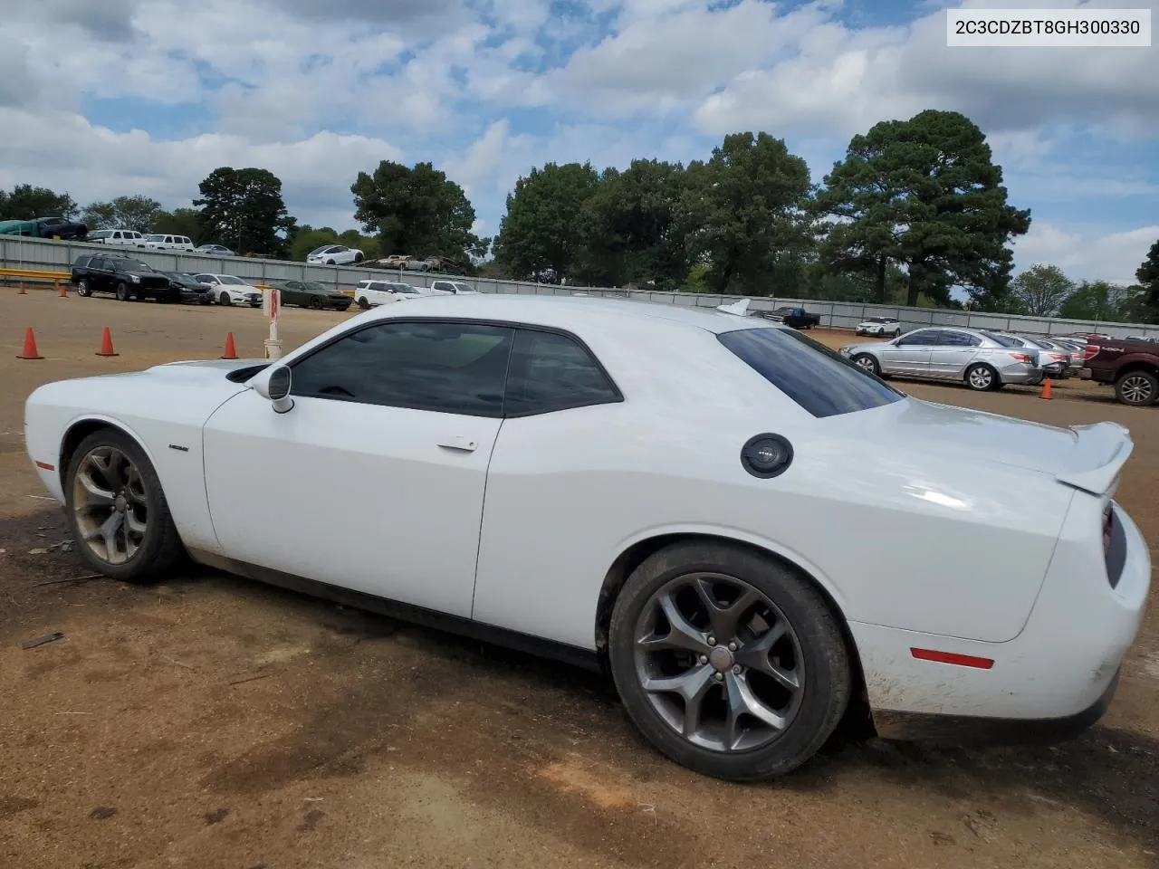 2016 Dodge Challenger R/T VIN: 2C3CDZBT8GH300330 Lot: 72405354