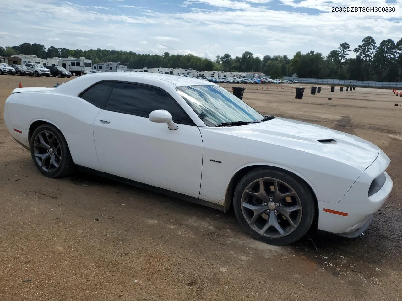 2016 Dodge Challenger R/T VIN: 2C3CDZBT8GH300330 Lot: 72405354