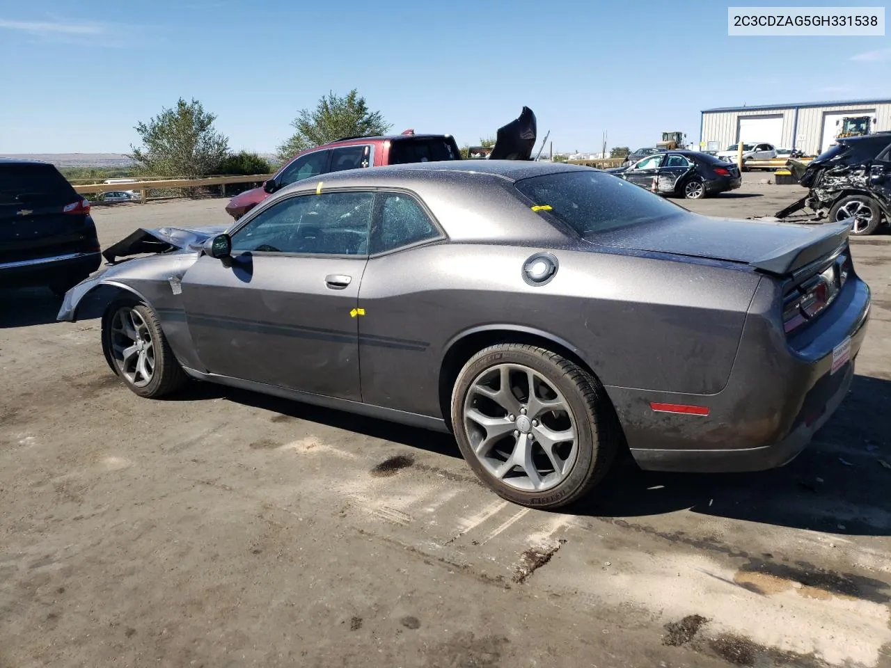 2016 Dodge Challenger Sxt VIN: 2C3CDZAG5GH331538 Lot: 72778614