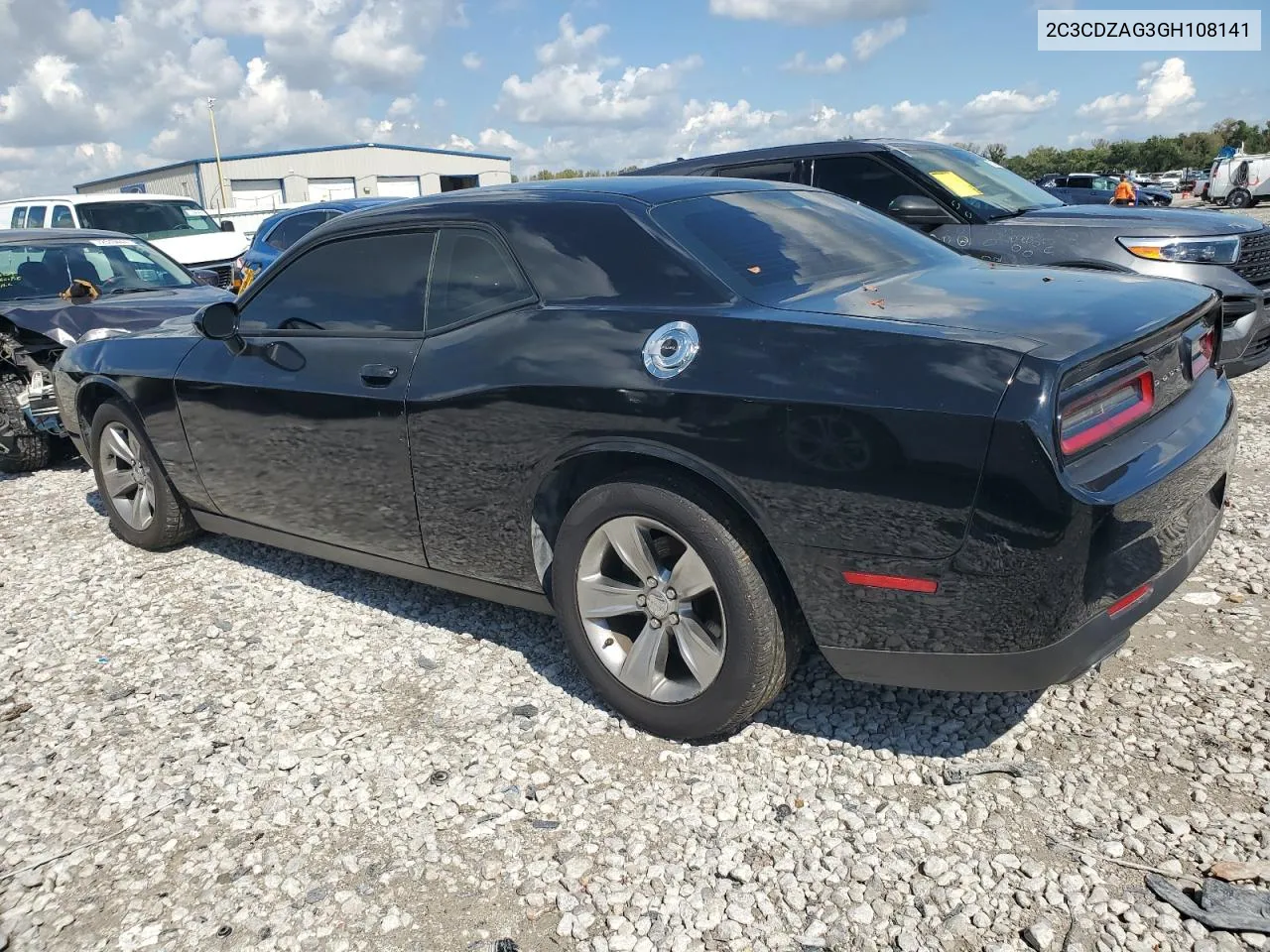 2016 Dodge Challenger Sxt VIN: 2C3CDZAG3GH108141 Lot: 72988514