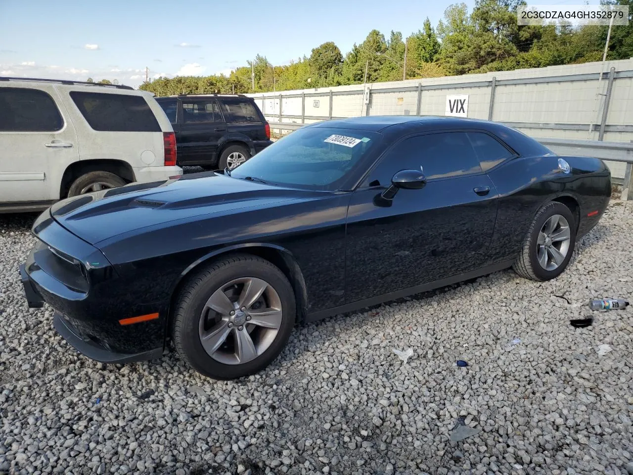 2016 Dodge Challenger Sxt VIN: 2C3CDZAG4GH352879 Lot: 73009124