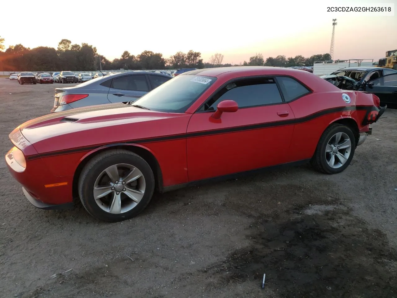 2016 Dodge Challenger Sxt VIN: 2C3CDZAG2GH263618 Lot: 73100964