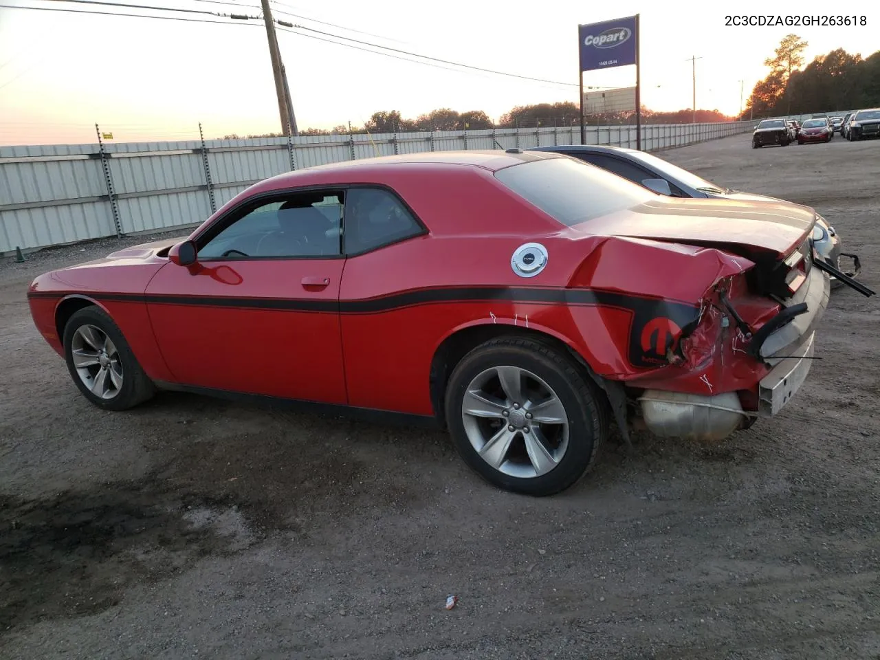 2016 Dodge Challenger Sxt VIN: 2C3CDZAG2GH263618 Lot: 73100964