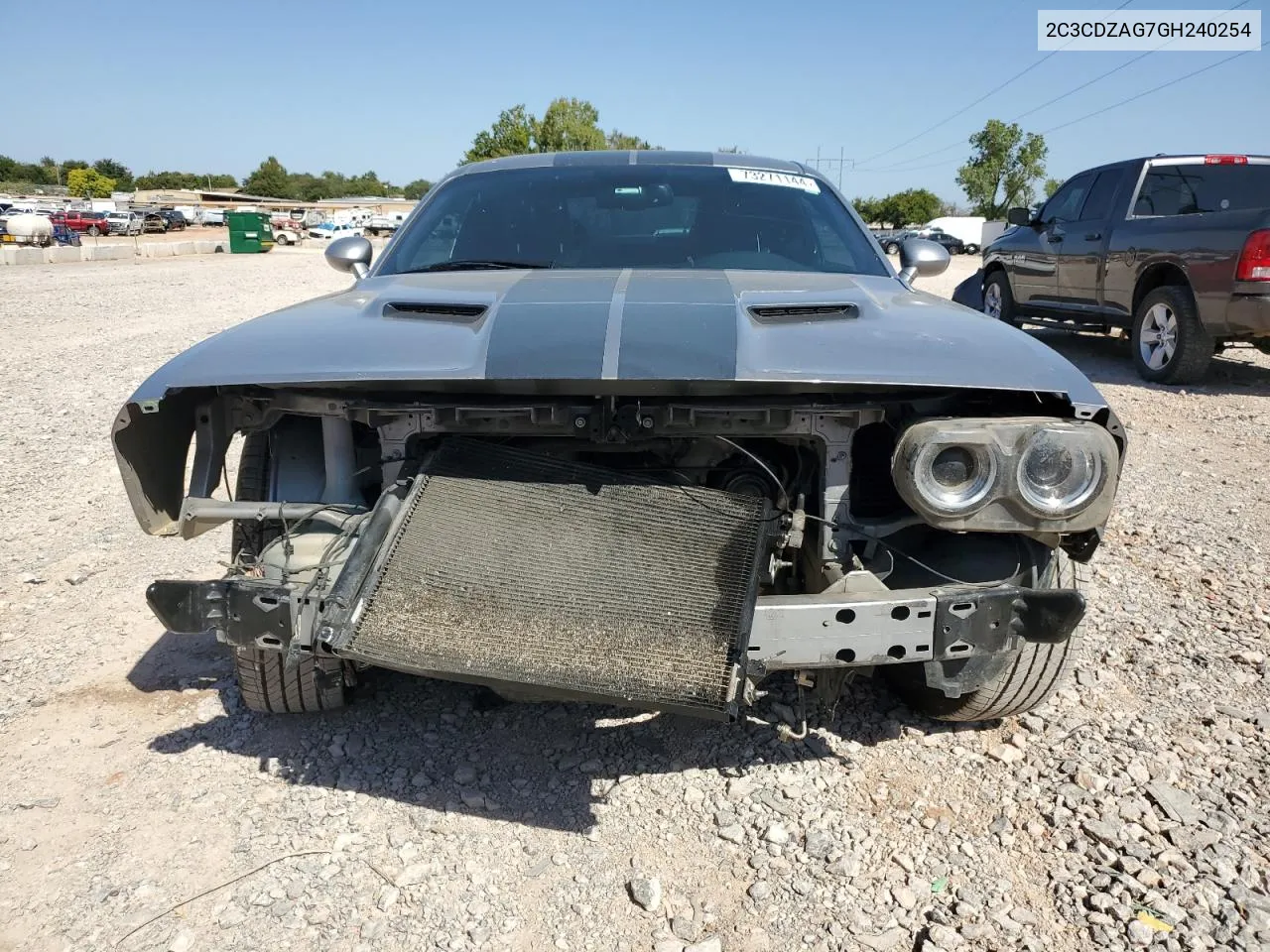 2016 Dodge Challenger Sxt VIN: 2C3CDZAG7GH240254 Lot: 73271144