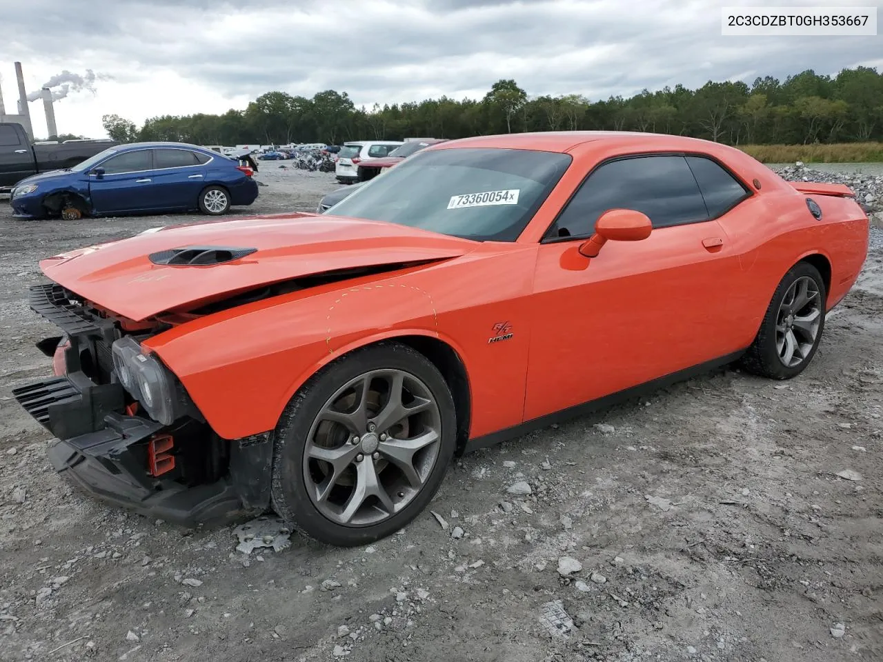 2016 Dodge Challenger R/T VIN: 2C3CDZBT0GH353667 Lot: 73360054