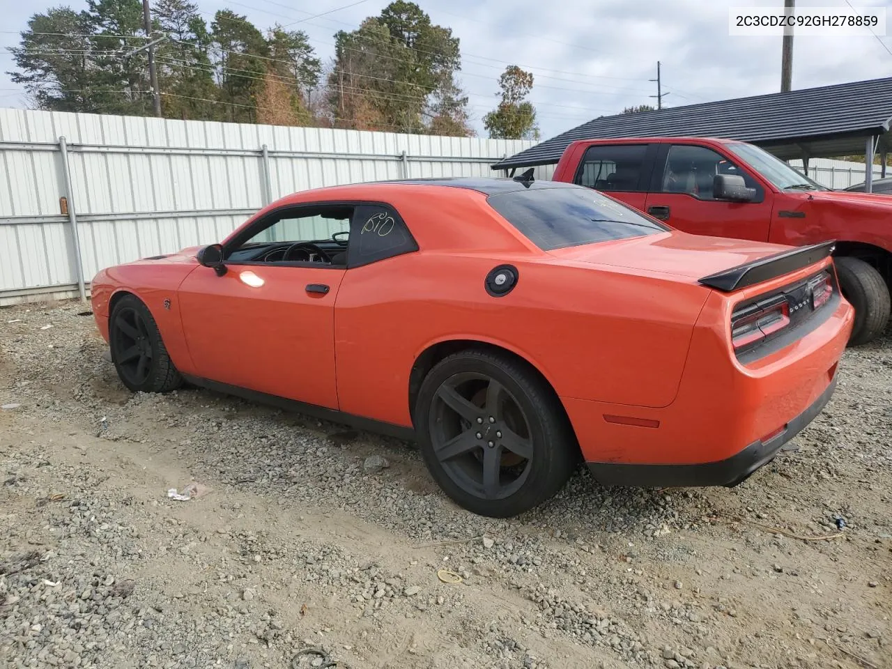 2016 Dodge Challenger VIN: 2C3CDZC92GH278859 Lot: 73378124