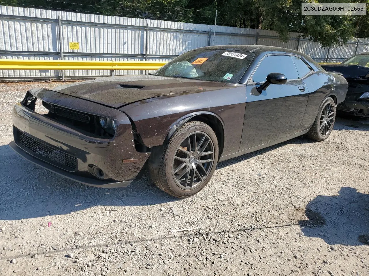 2016 Dodge Challenger Sxt VIN: 2C3CDZAG0GH102653 Lot: 73954494