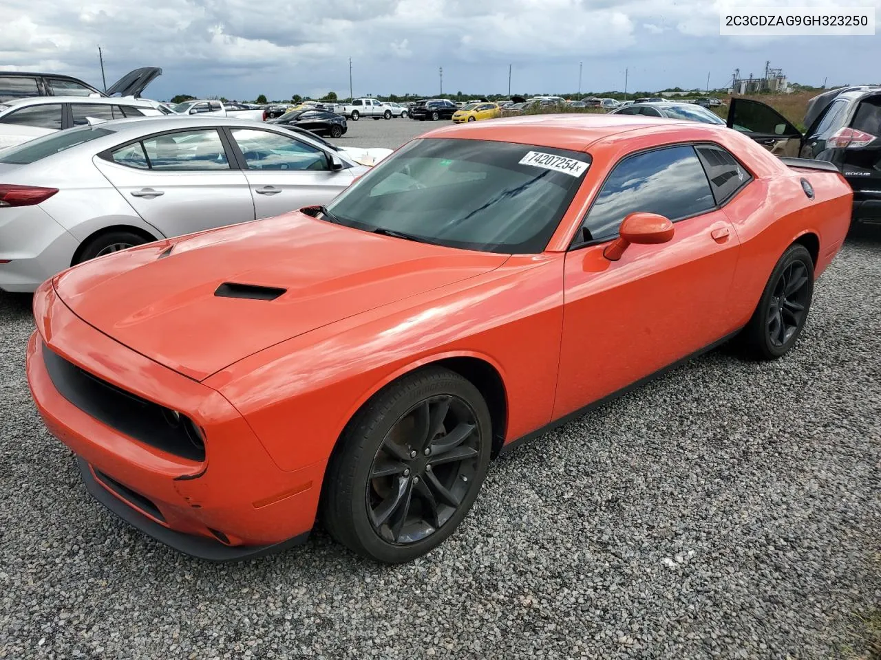 2016 Dodge Challenger Sxt VIN: 2C3CDZAG9GH323250 Lot: 74207254