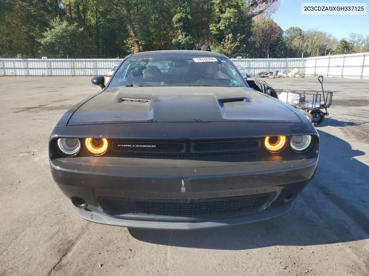 2016 Dodge Challenger Sxt VIN: 2C3CDZAGXGH337125 Lot: 74532394