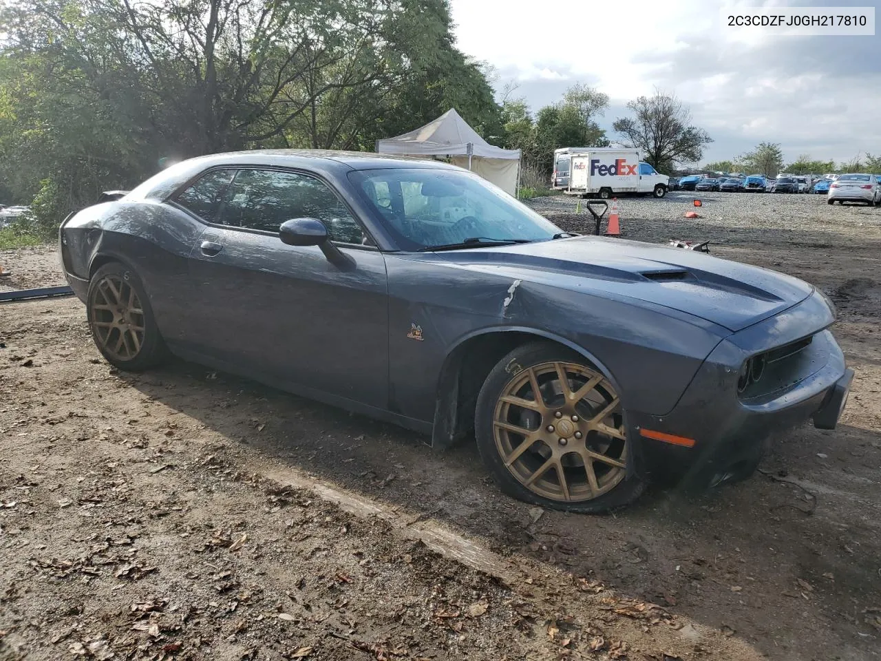 2016 Dodge Challenger R/T Scat Pack VIN: 2C3CDZFJ0GH217810 Lot: 74775994