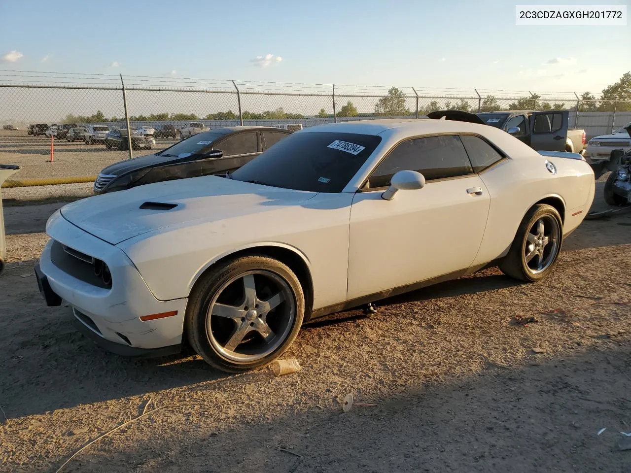 2016 Dodge Challenger Sxt VIN: 2C3CDZAGXGH201772 Lot: 74786394