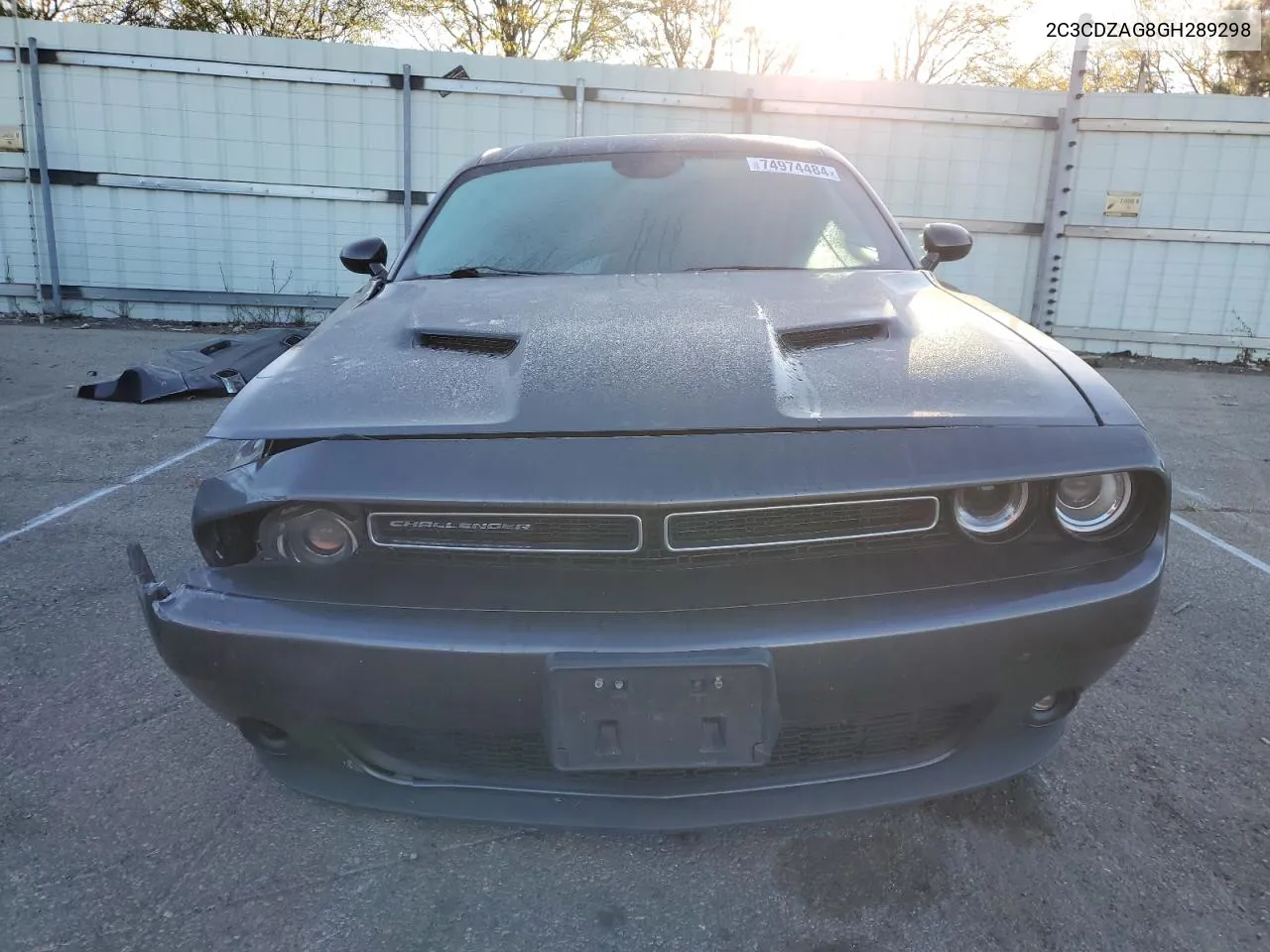 2016 Dodge Challenger Sxt VIN: 2C3CDZAG8GH289298 Lot: 74974484