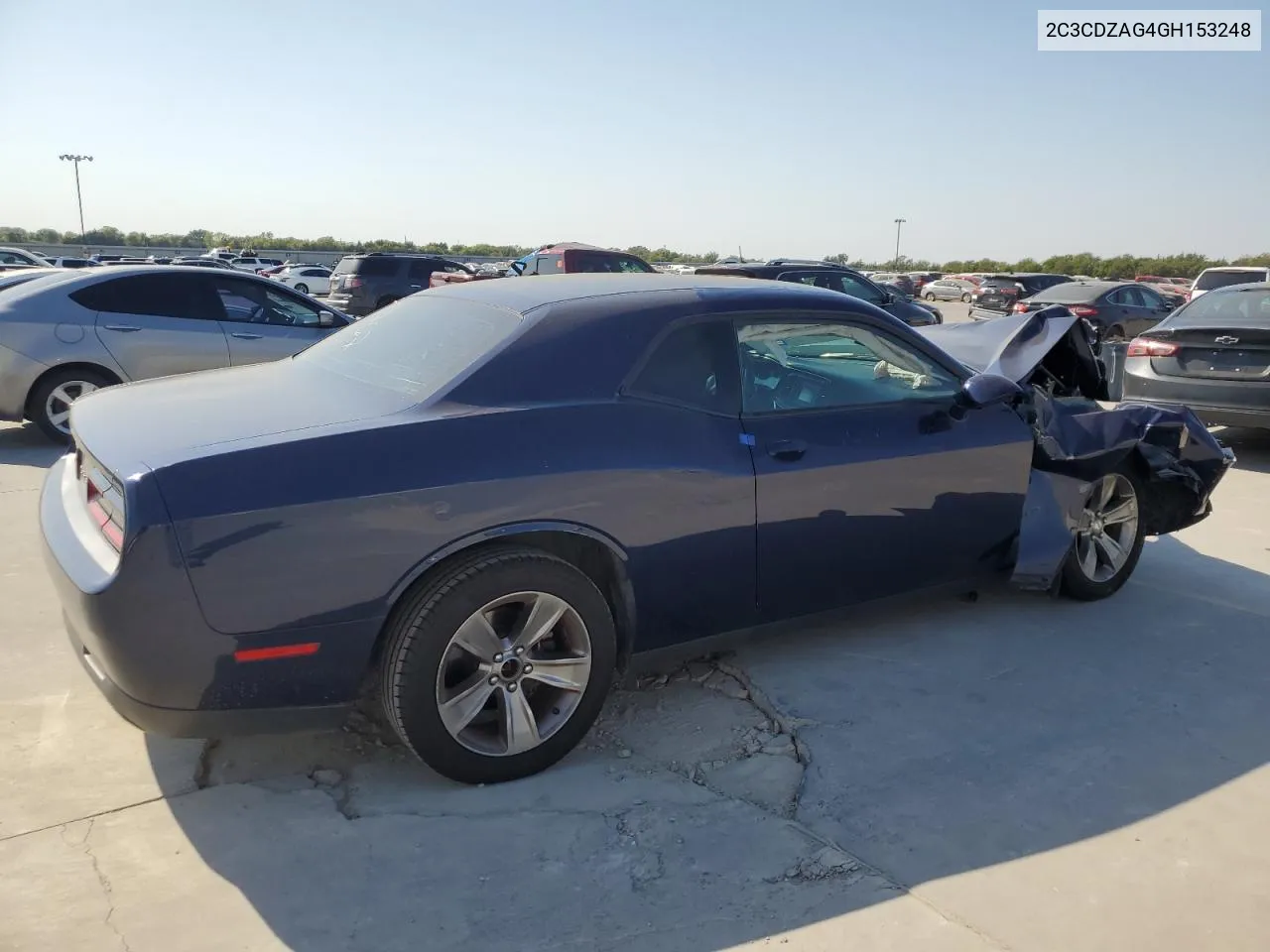 2016 Dodge Challenger Sxt VIN: 2C3CDZAG4GH153248 Lot: 74982954