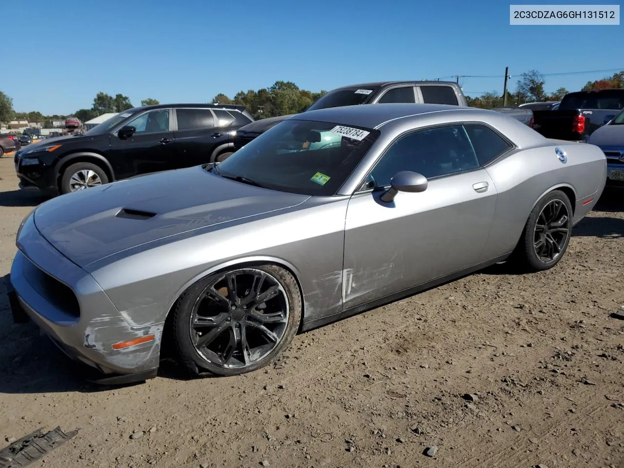 2016 Dodge Challenger Sxt VIN: 2C3CDZAG6GH131512 Lot: 75238784