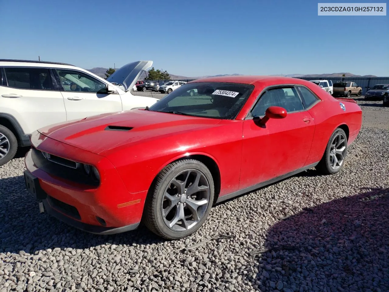 2016 Dodge Challenger Sxt VIN: 2C3CDZAG1GH257132 Lot: 75304374