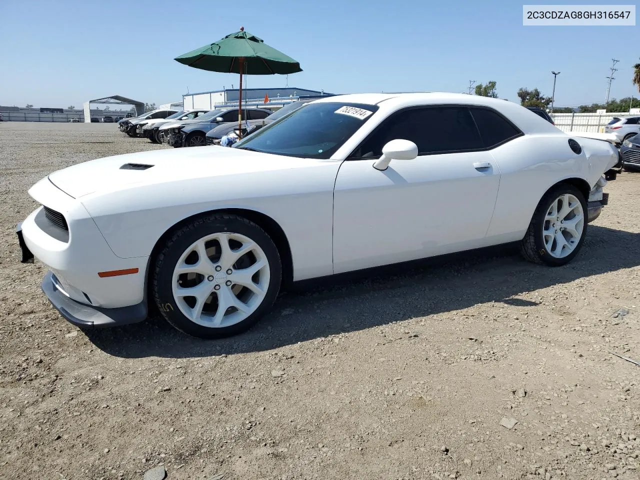 2016 Dodge Challenger Sxt VIN: 2C3CDZAG8GH316547 Lot: 75321914