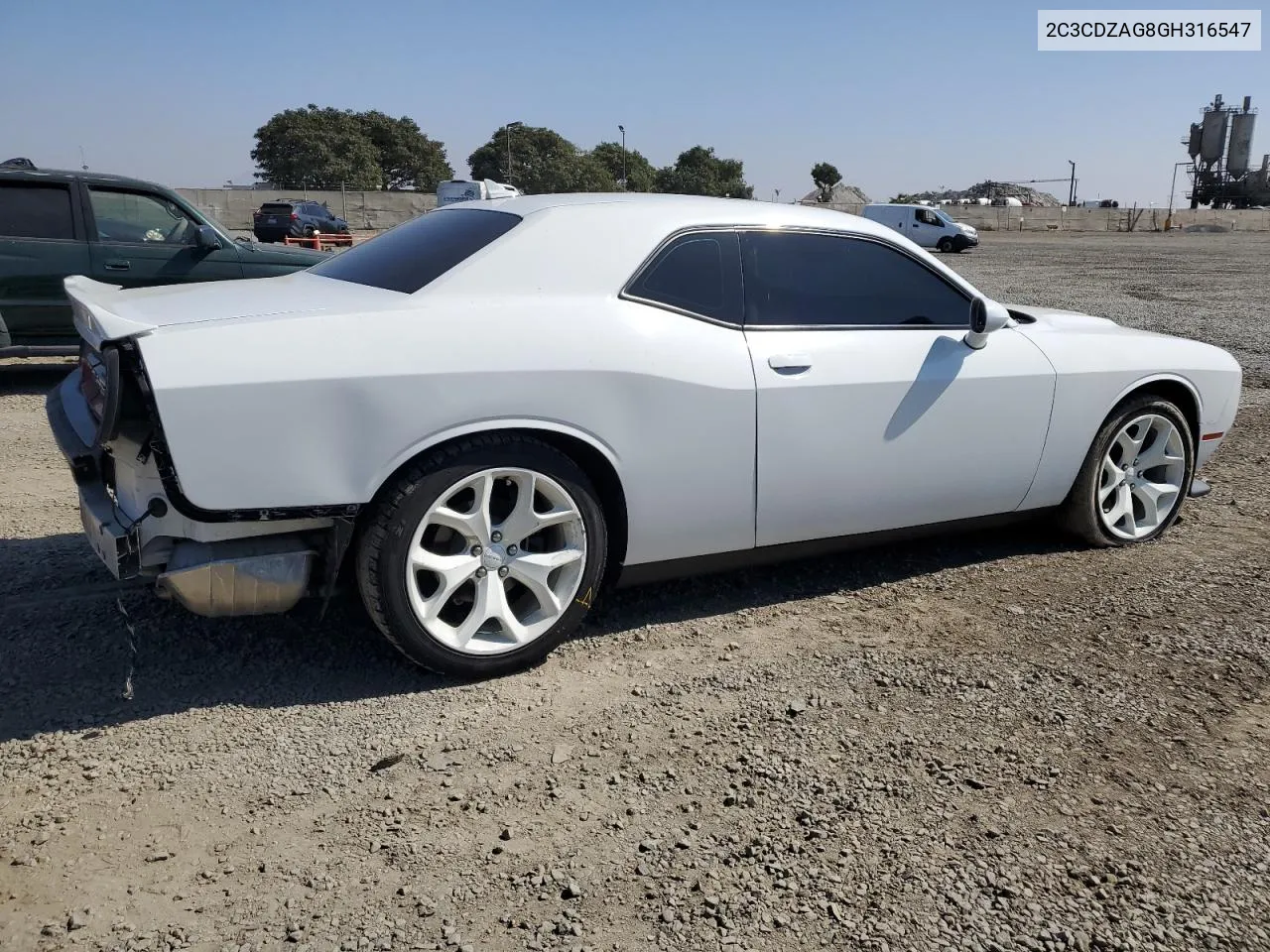 2016 Dodge Challenger Sxt VIN: 2C3CDZAG8GH316547 Lot: 75321914