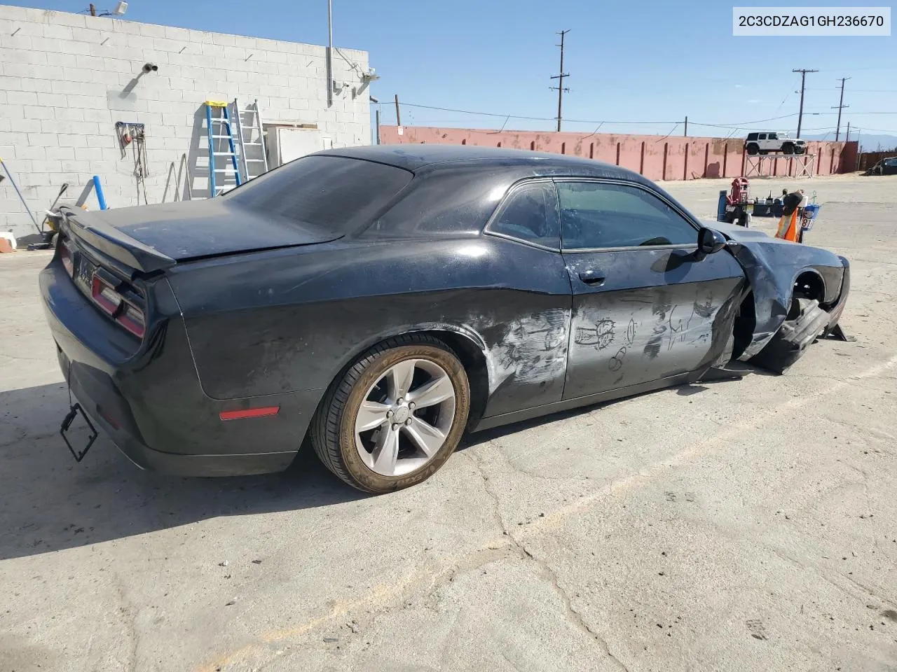 2016 Dodge Challenger Sxt VIN: 2C3CDZAG1GH236670 Lot: 75545624