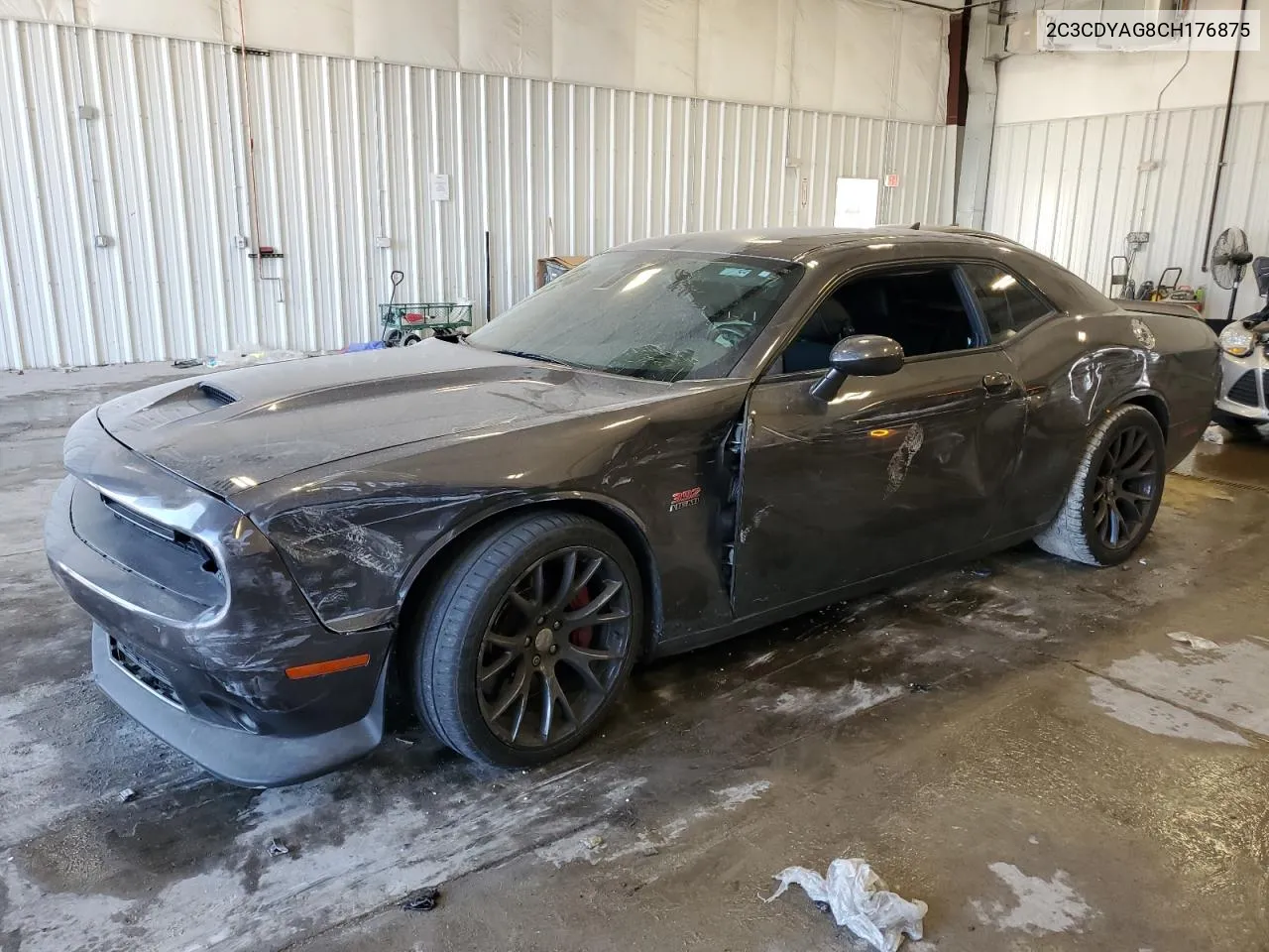 2C3CDYAG8CH176875 2016 Dodge Challenger Sxt