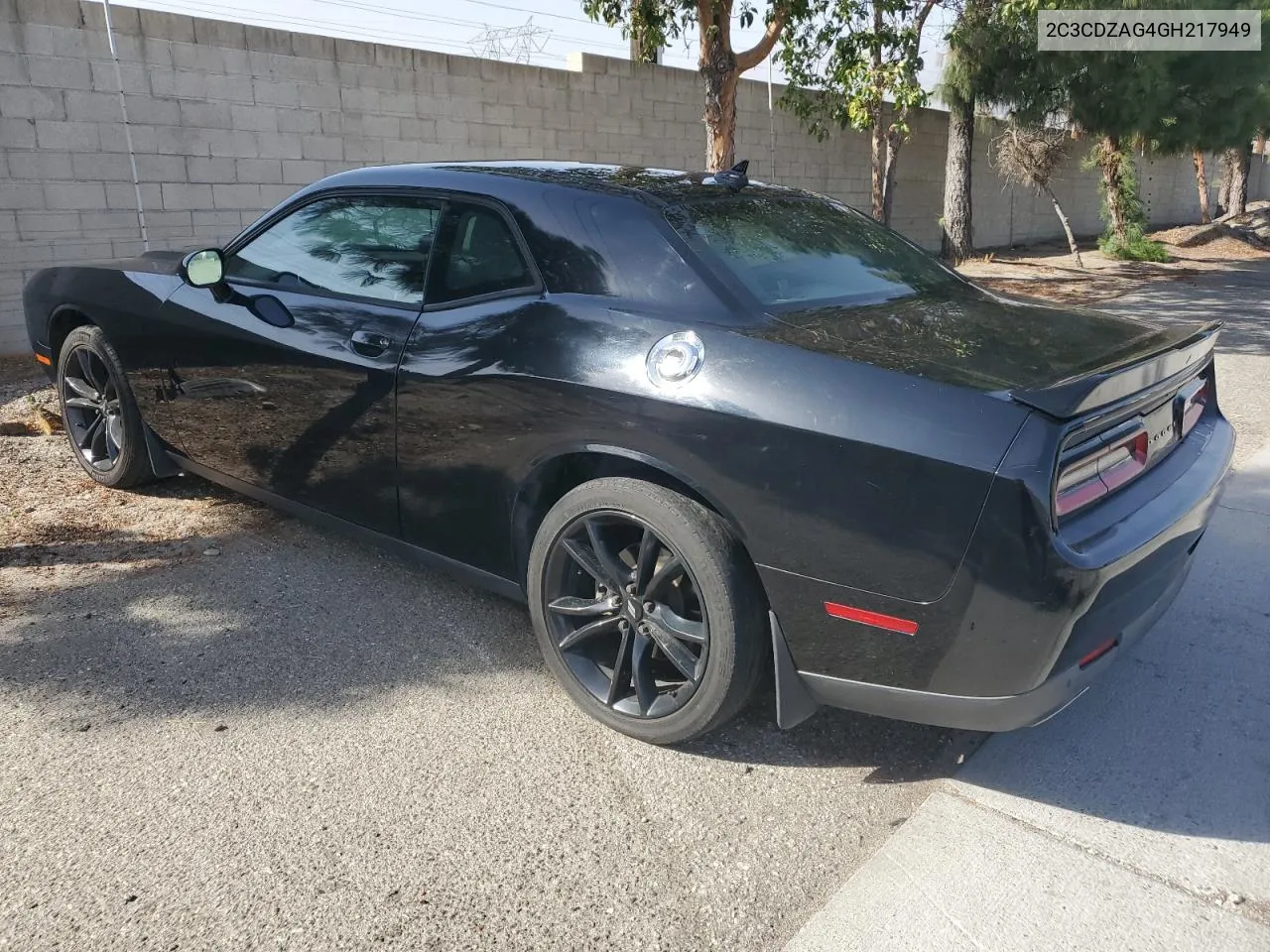 2016 Dodge Challenger Sxt VIN: 2C3CDZAG4GH217949 Lot: 75676004