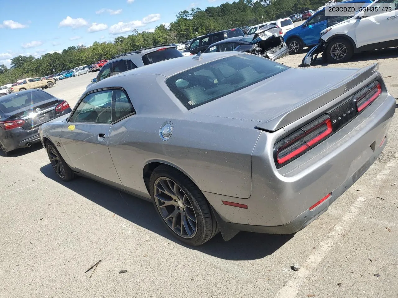 2016 Dodge Challenger Srt 392 VIN: 2C3CDZDJ5GH351473 Lot: 75681544