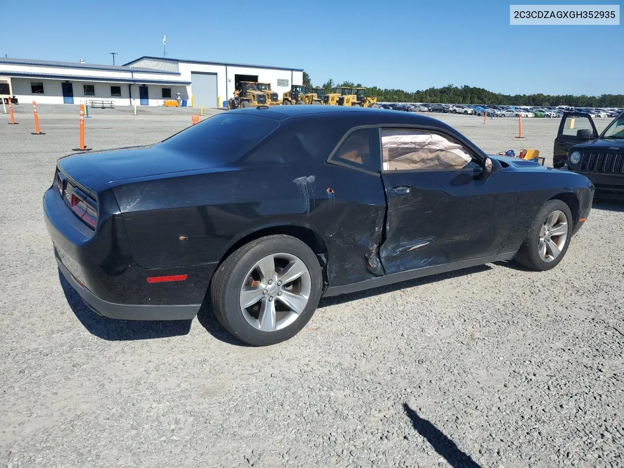 2016 Dodge Challenger Sxt VIN: 2C3CDZAGXGH352935 Lot: 75891254