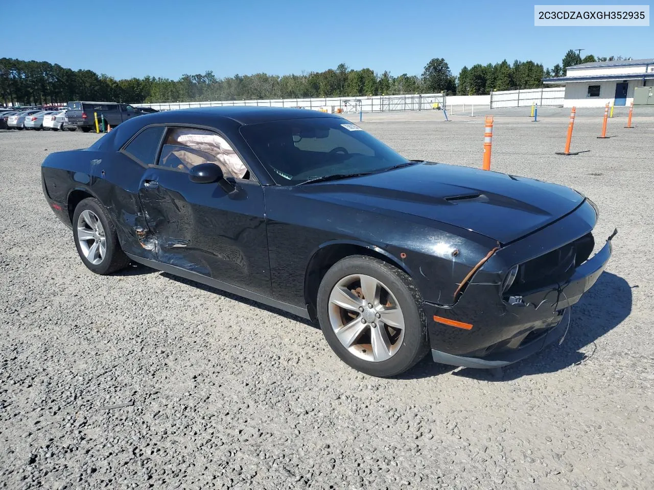 2016 Dodge Challenger Sxt VIN: 2C3CDZAGXGH352935 Lot: 75891254