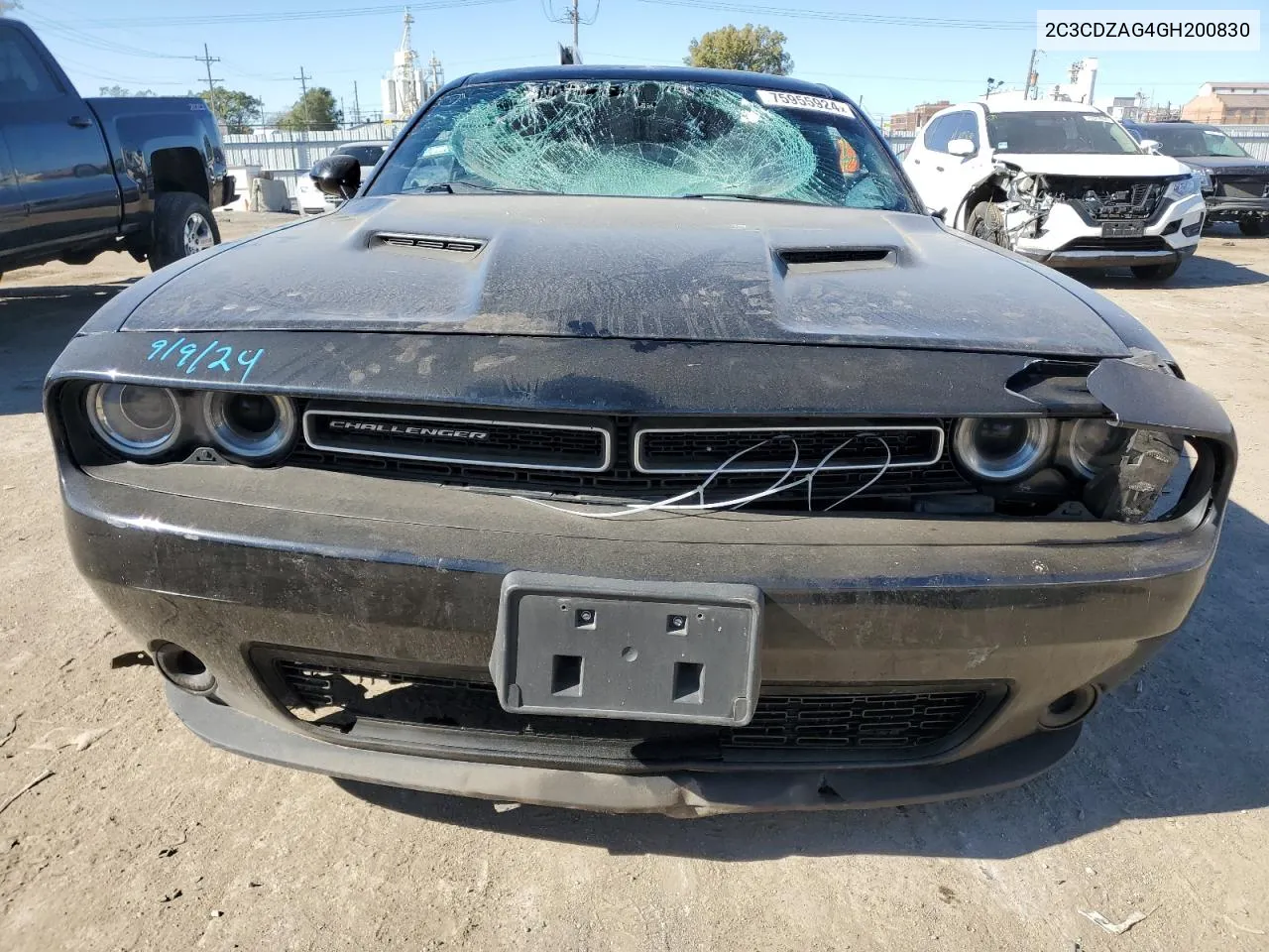 2016 Dodge Challenger Sxt VIN: 2C3CDZAG4GH200830 Lot: 75955924