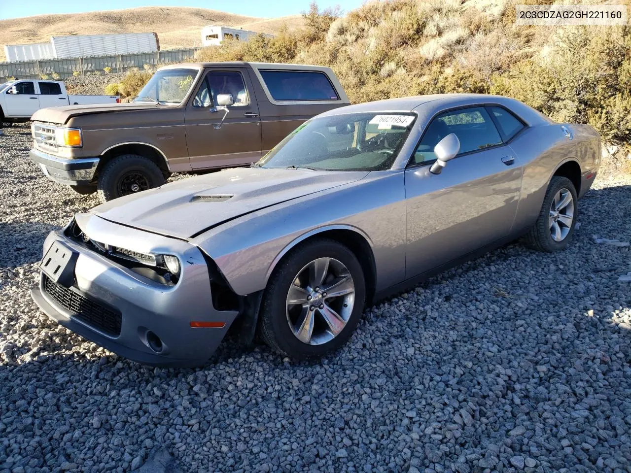 2016 Dodge Challenger Sxt VIN: 2C3CDZAG2GH221160 Lot: 76021954