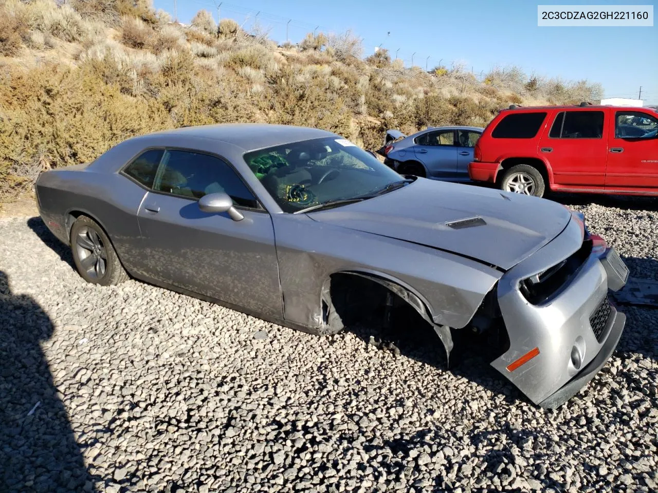 2016 Dodge Challenger Sxt VIN: 2C3CDZAG2GH221160 Lot: 76021954