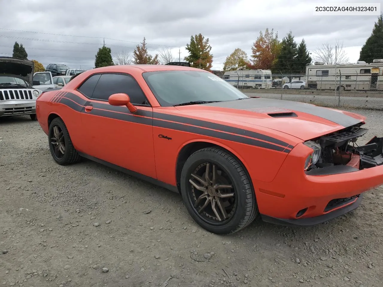 2016 Dodge Challenger Sxt VIN: 2C3CDZAG4GH323401 Lot: 76128954