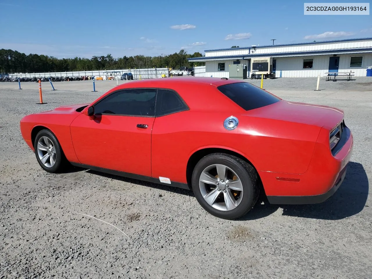 2016 Dodge Challenger Sxt VIN: 2C3CDZAG0GH193164 Lot: 76155854