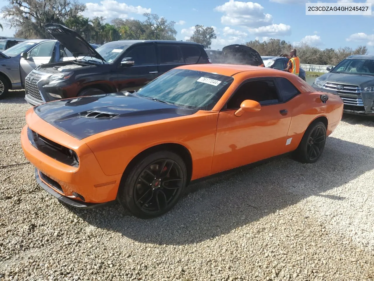 2016 Dodge Challenger Sxt VIN: 2C3CDZAG4GH245427 Lot: 76177044