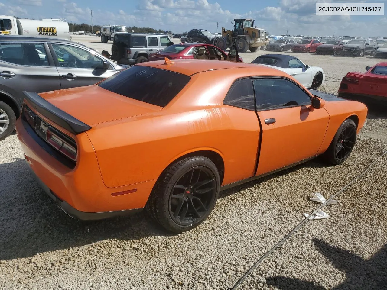 2016 Dodge Challenger Sxt VIN: 2C3CDZAG4GH245427 Lot: 76177044