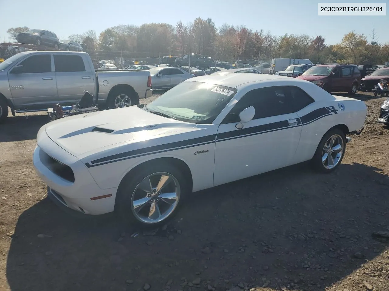 2C3CDZBT9GH326404 2016 Dodge Challenger R/T