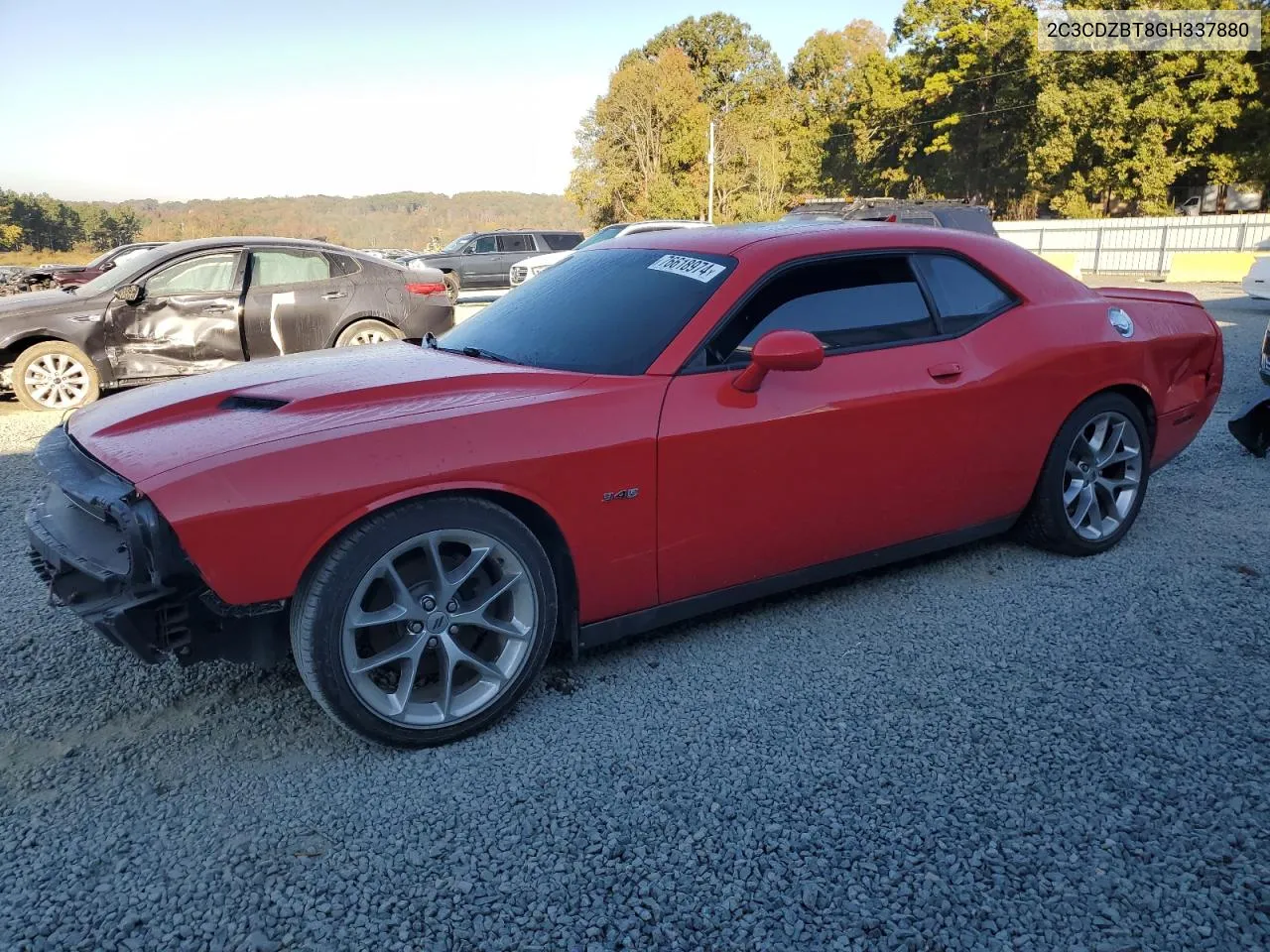 2016 Dodge Challenger R/T VIN: 2C3CDZBT8GH337880 Lot: 76618974