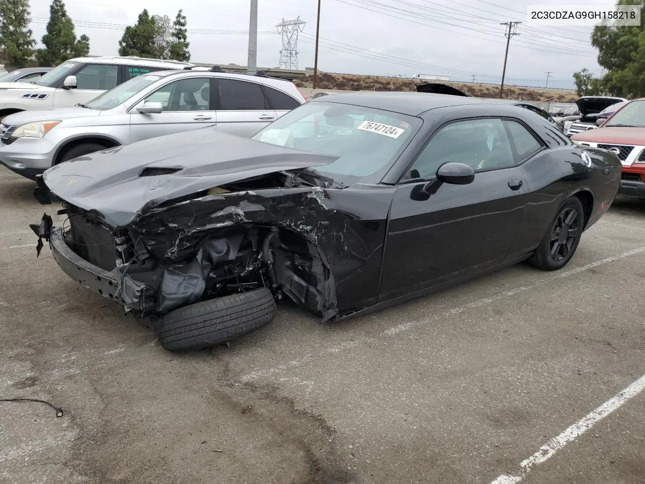 2016 Dodge Challenger Sxt VIN: 2C3CDZAG9GH158218 Lot: 76747124