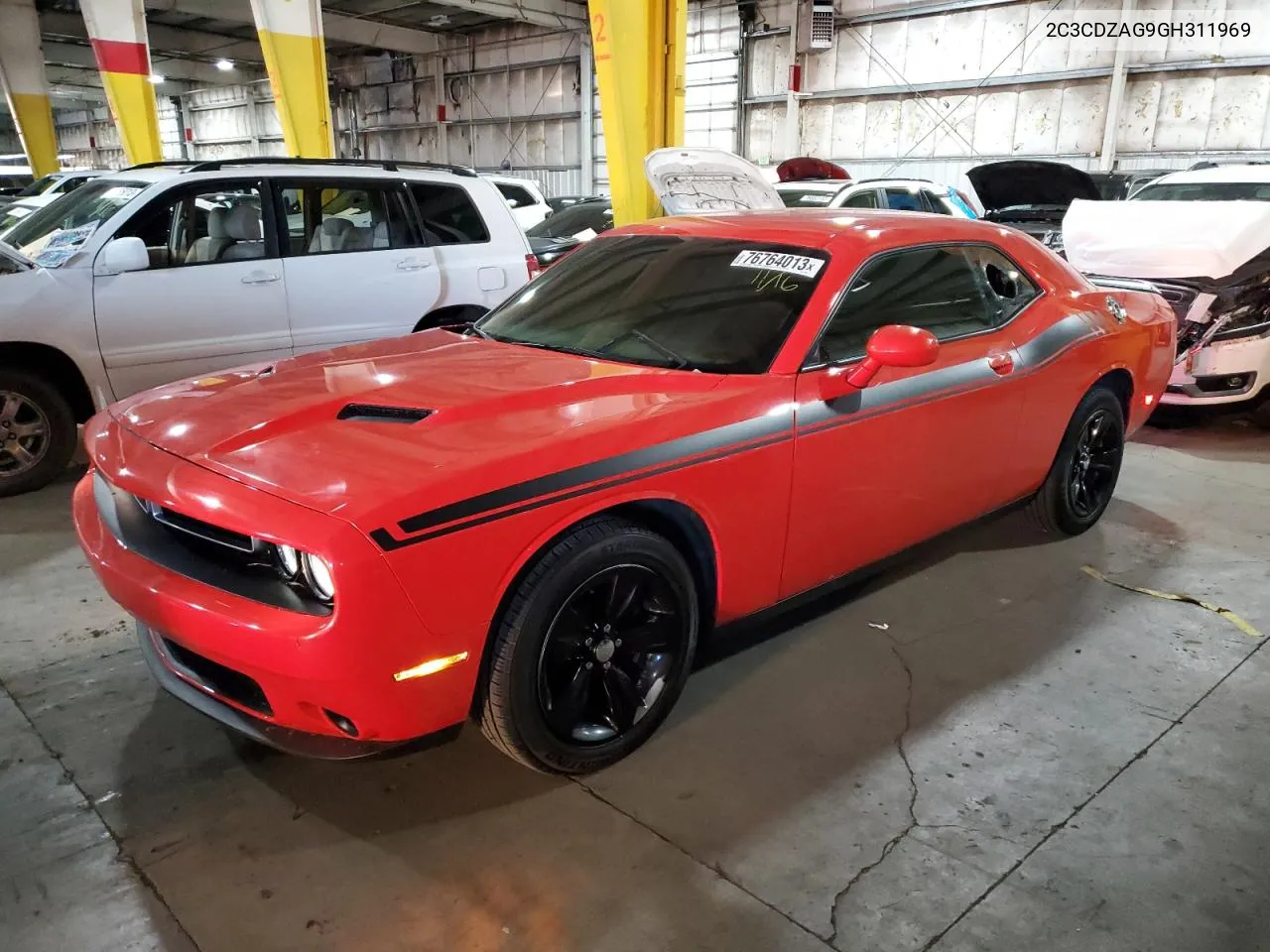 2016 Dodge Challenger Sxt VIN: 2C3CDZAG9GH311969 Lot: 76764013