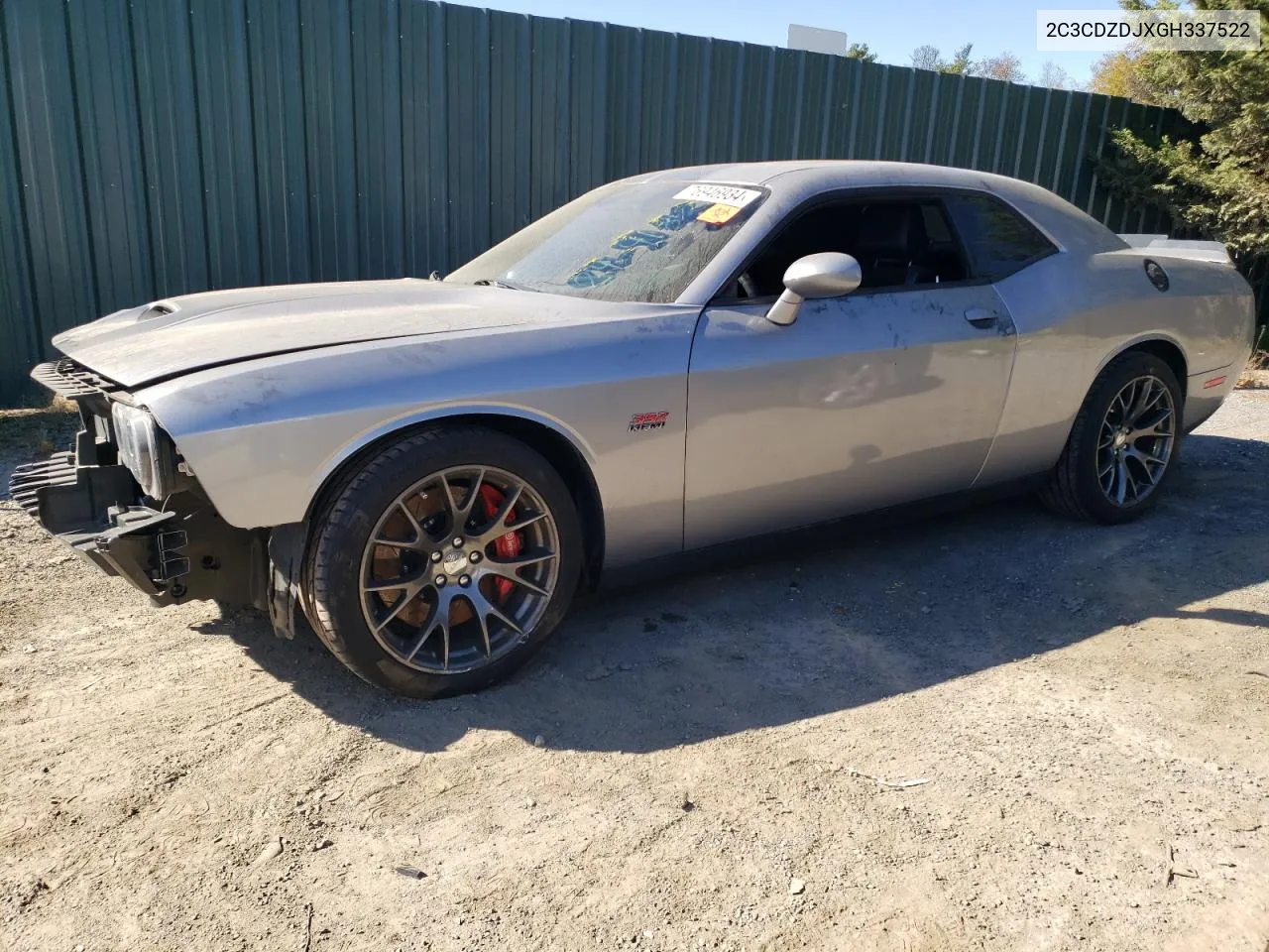 2016 Dodge Challenger Srt 392 VIN: 2C3CDZDJXGH337522 Lot: 76946934