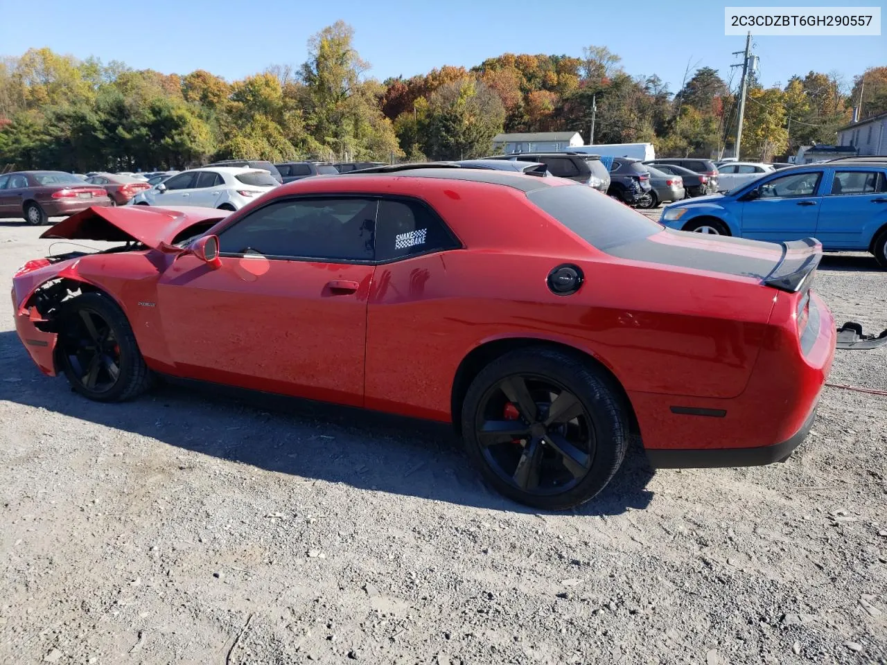 2016 Dodge Challenger R/T VIN: 2C3CDZBT6GH290557 Lot: 77262194