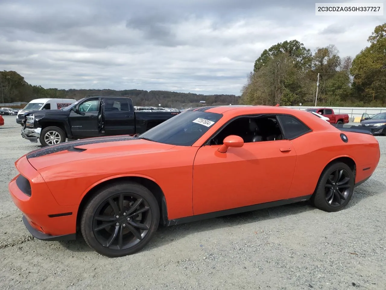 2016 Dodge Challenger Sxt VIN: 2C3CDZAG5GH337727 Lot: 77397604