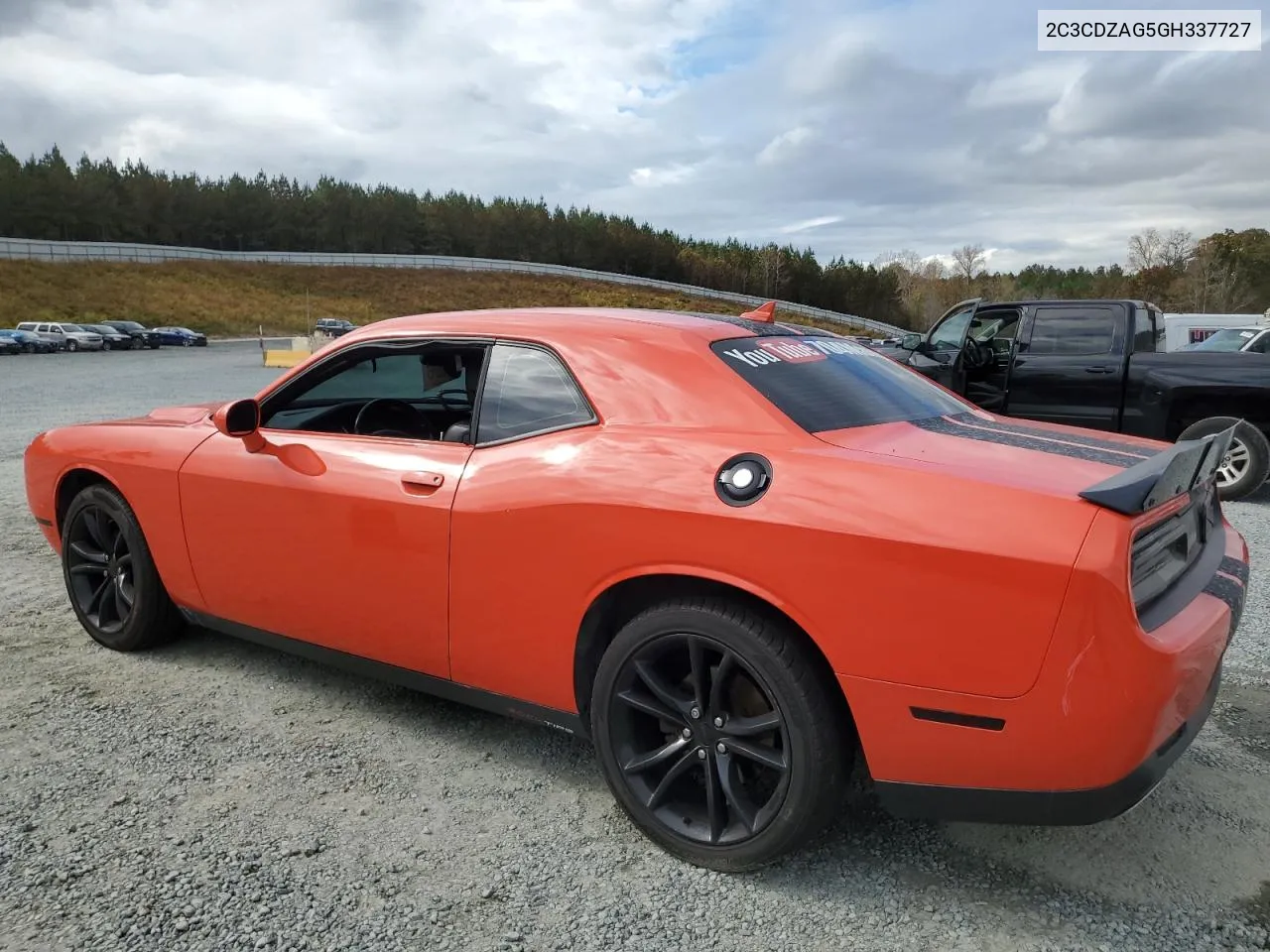 2016 Dodge Challenger Sxt VIN: 2C3CDZAG5GH337727 Lot: 77397604