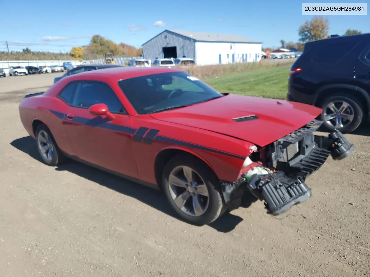 2016 Dodge Challenger Sxt VIN: 2C3CDZAG5GH284981 Lot: 77949924