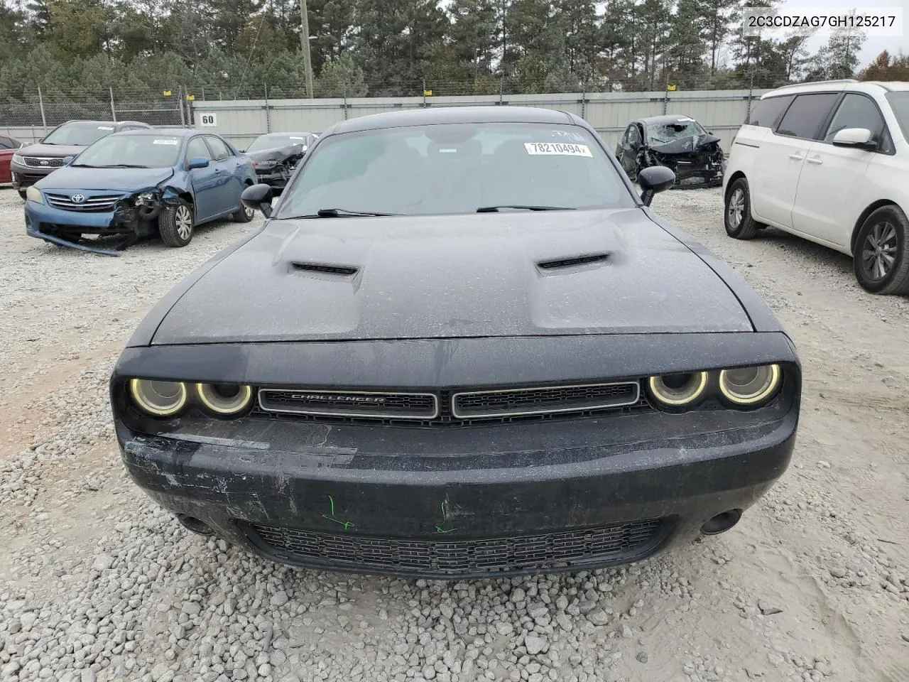 2016 Dodge Challenger Sxt VIN: 2C3CDZAG7GH125217 Lot: 78210494