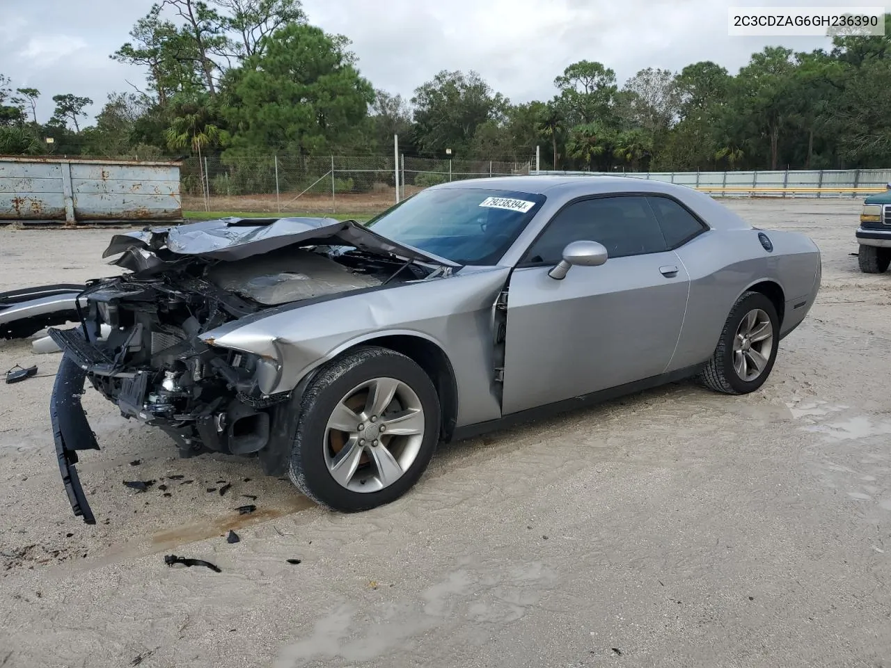 2016 Dodge Challenger Sxt VIN: 2C3CDZAG6GH236390 Lot: 79238394