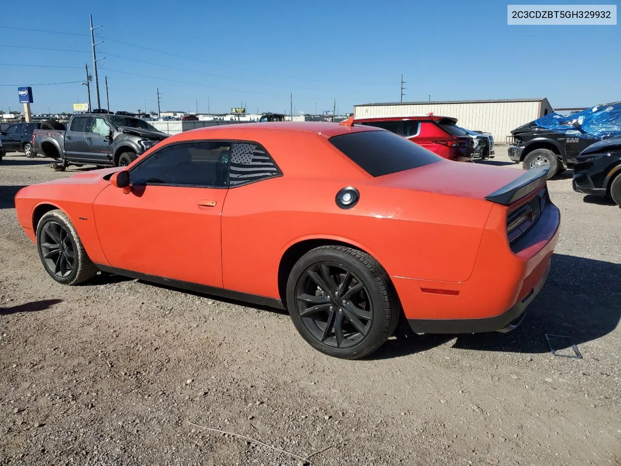 2016 Dodge Challenger R/T VIN: 2C3CDZBT5GH329932 Lot: 80947374