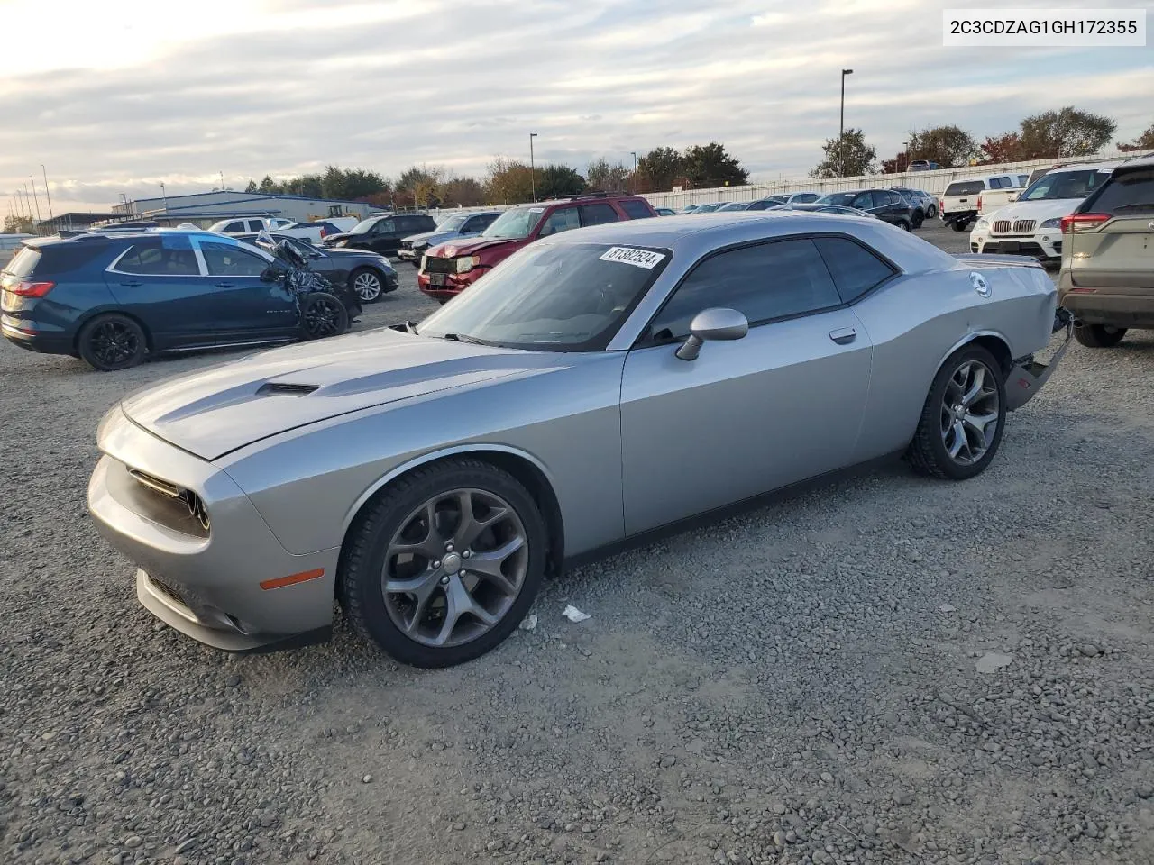 2016 Dodge Challenger Sxt VIN: 2C3CDZAG1GH172355 Lot: 81382524